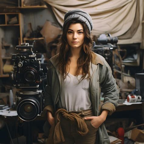 Premium Photo Capturing Life Through The Art Of Female Artists Lenses