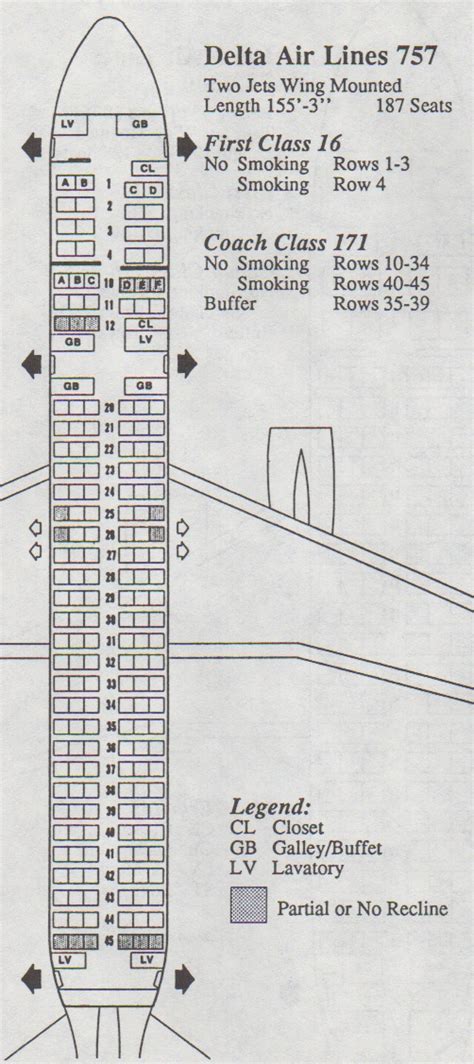 Delta Boeing 757 Seating Chart