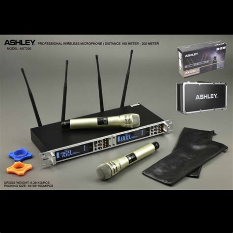 Jual Murah Mic Wireless Ashley AXT200 Hardcase Multi Channel