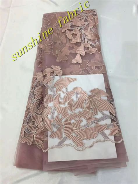 African Net Lace Fabric Super Quality Embroidery Tulle Fabric Lace