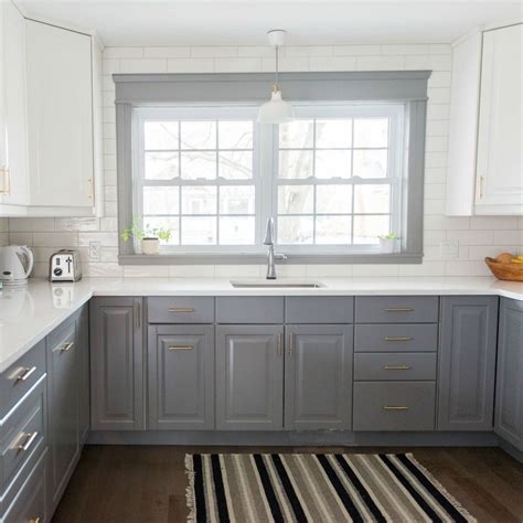 A Gray And White Ikea Kitchen Transformation Kitchen Cabinets Grey