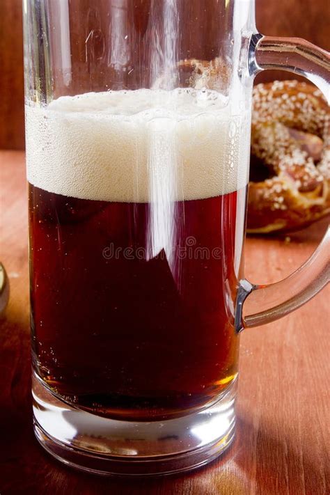 Dark Beer In A Glass Glass Stock Image Image Of Cold 72129123