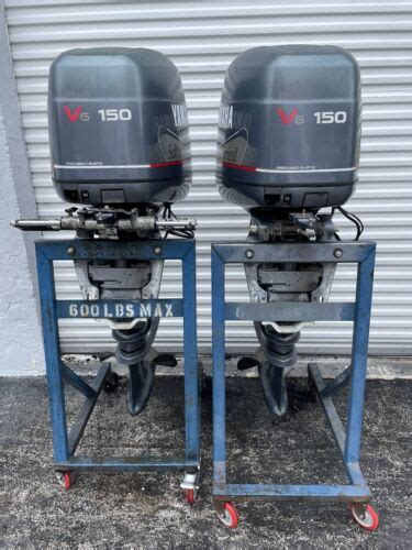 Pair Yamaha Hp Hp Outboard Motors Ox Salt Water Series Ii Ebay