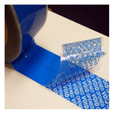 Tamper Evident Proof Security Tape 25mm Blue Campbell International