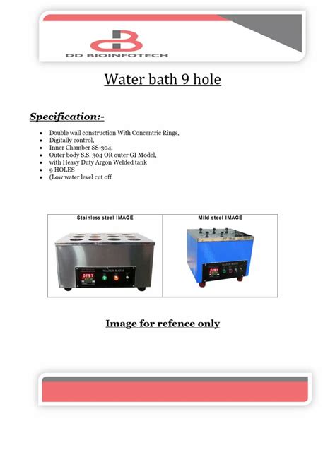 Ms Semi Automatic Water Bath Double Walled 230 V At Rs 20000 In New Delhi