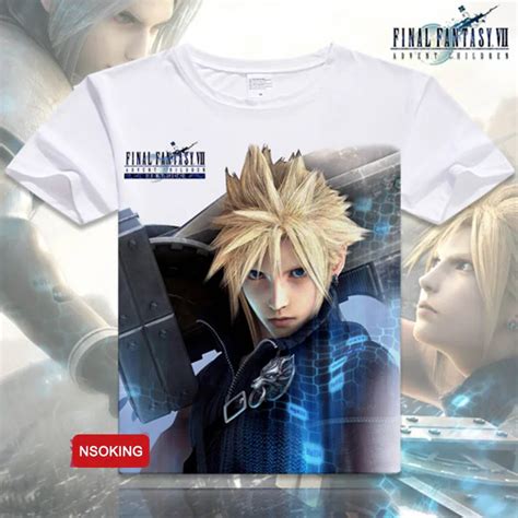 Final Fantasy T Shirt Hot Game Cloud Strife Sephiroth Cosplay T Shirt