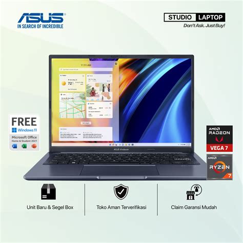 Jual ASUS VIVOBOOK 14X M1403QA RYZEN 7 5800H RAM 16GB 512GB SSD 14