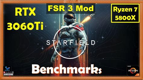 Starfield RTX 3060Ti FSR 3 Frame Generation Mod Benchmarks YouTube