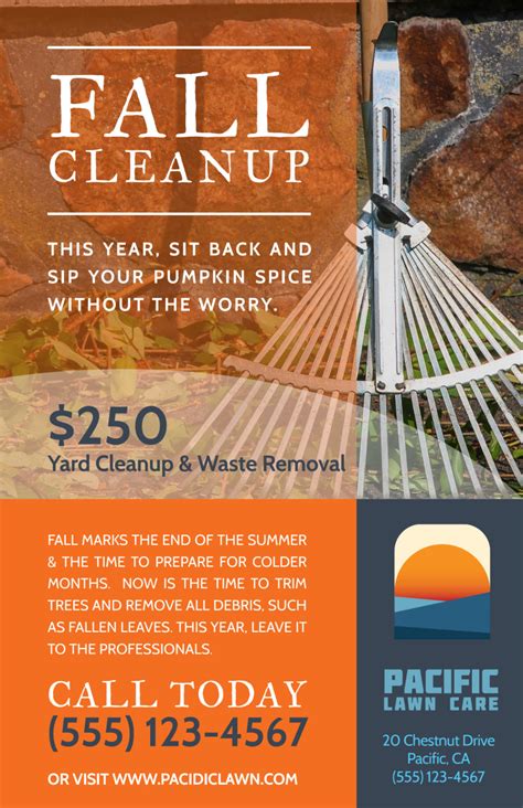 Fall Clean Up Flyer Template