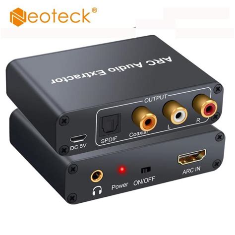 Neoteck Khz Dac Converter Hdmi Audio Extractor Arc Audio Extractor