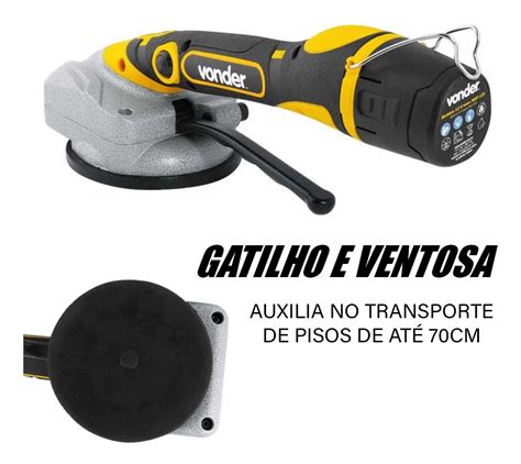 Maquina Assentar Piso Ventosa A Bateria 12V MAP125 Vonder