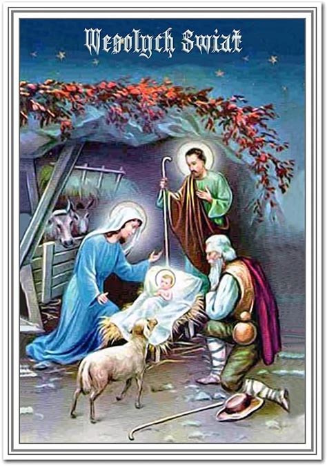 Polish Christmas Cards Wesolych Swiat Merry Xmas Greetings In