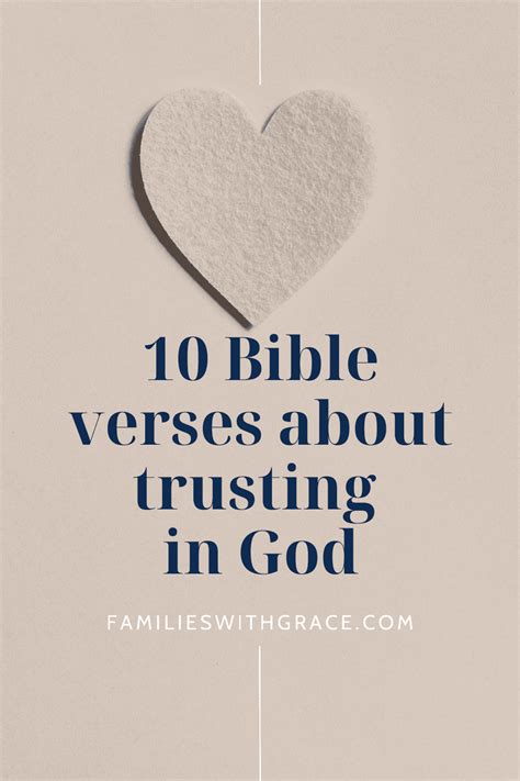 Bible Verses About Trusting God Families With Grace