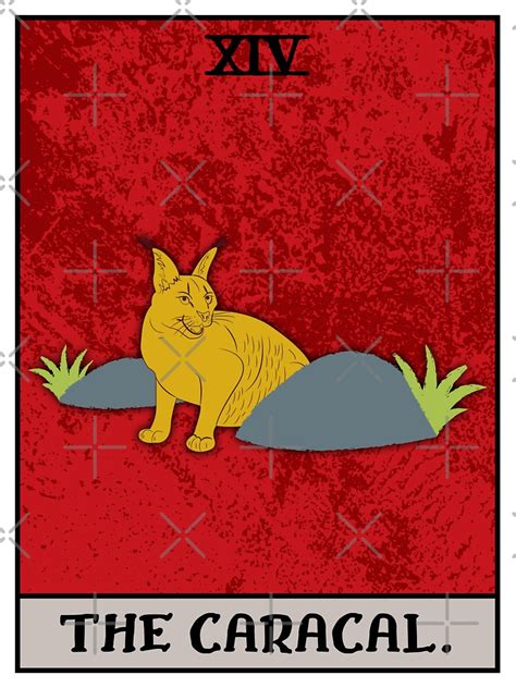 Pegatina La Carta Del Tarot De Caracal Big Floppa Big Meme Caracal Cat