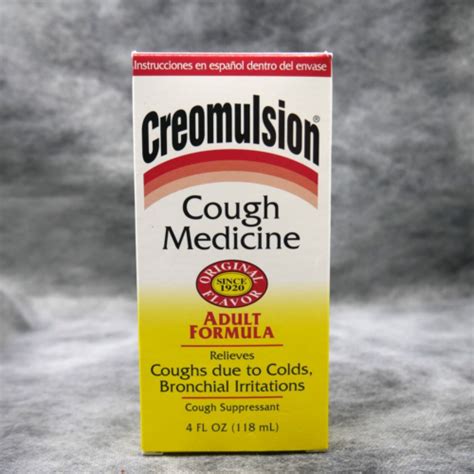 Creomulsion Cough Medicine Adult Formula 4fl Oz Original Exp 11 25 Ebay