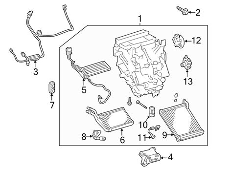 Toyota Prius C Air Conditioning A C Evaporator Core And