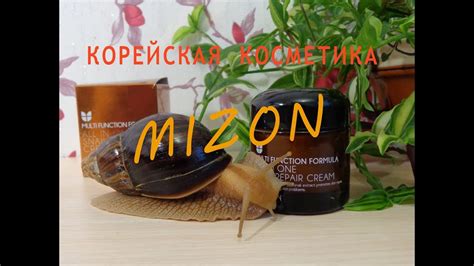 Корейская косметика ♥ улиточный крем от Mizon ♥ Мой отзыв♥ - YouTube