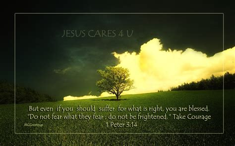 1 Peter 3:14 - Do Not Be Frightened Wallpaper - Christian Wallpapers and Backgrounds