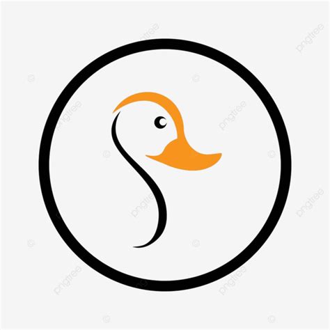 Bebek Logo Vektor Merek Modern Bulu Bisnis Mallard Png Dan Vektor