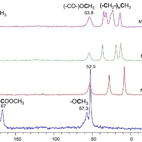 13 C Cpmas Nmr Spectra Of Different Methyl Esters Adsorbed On H Zsm 5 Download Scientific