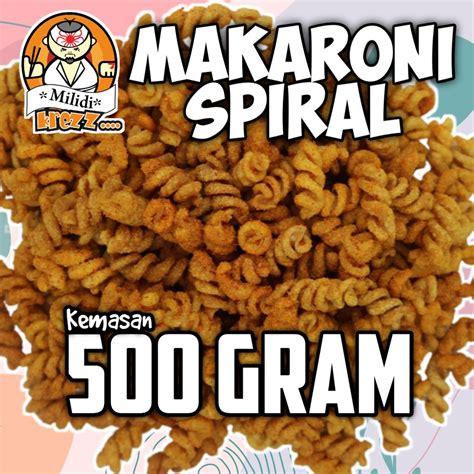 Jual Makaroni Spiral Makroni Ulir 500 Gram Shopee Indonesia