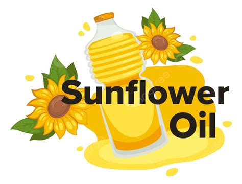 Natural And Organic Sunflower Oil Used For Cooking Seed Plant Glass