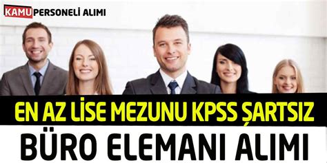 En Az Lise Mezunu Kpss Arts Z B Ro Eleman Al M