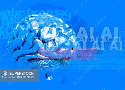 Human Brain And Artificial Intelligence Illustration SuperStock