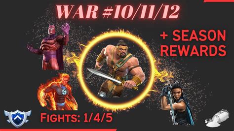 MCOC AW Season 40 Wars 10 12 Rewards War Bosses 6 Nexus