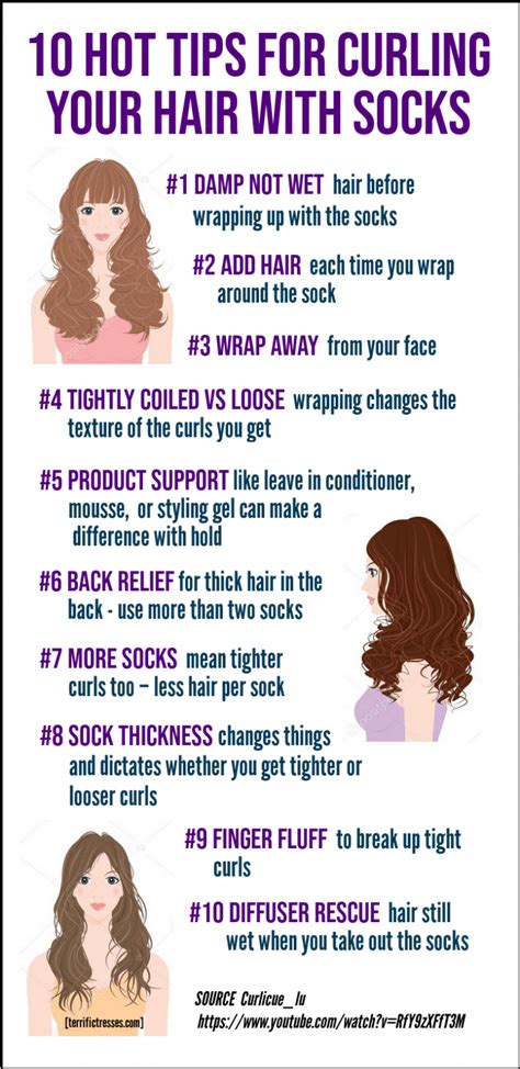 How To Sock Curl Your Hair Overnight