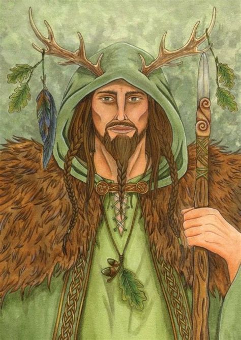 Herne Greeting Card Esther Remmington Celtic Gods Herne The Hunter