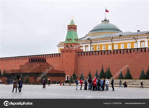 The Lenin's Mausoleum (Lenin's Tomb) on the Red Square. – Stock ...