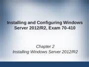 Ch Installing Windows Server R Installing And Configuring