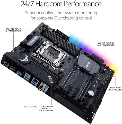 Specification Sheet Buy Online Asus Tuf X299 Mark 2 Asus Tuf X299