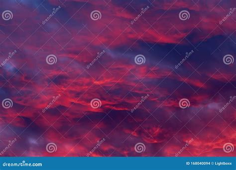 Red Clouds Stock Photo Image Of Orange Night Beautiful 168040094