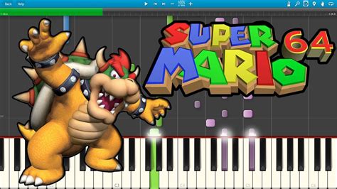 Final Bowser Super Mario 64 Piano Cover [synthesia] Youtube