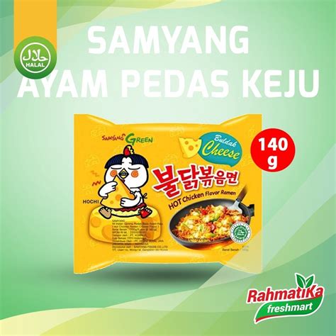 Jual Samyang Green Hot Chicken Ramen Cheese 140 G Shopee Indonesia