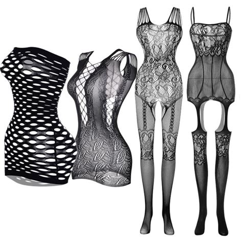 Baby Dolls Open Crotch Tights Sexy Lingerie Fishnet Pantyhose Plus Size