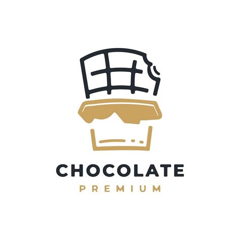 Premium Vector Chocolate Bar Premium Minimal Modern Icon Logo Design