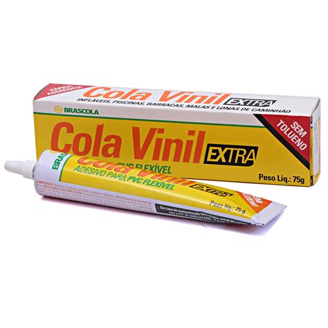 Cola Vinil Extra Pvc Flex Vel Brascola Para Piscina Lona Barraca Gr