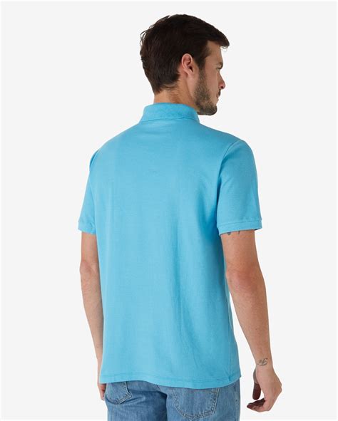 Riachuelo Camisa Polo Básica Bolso Azul Céu