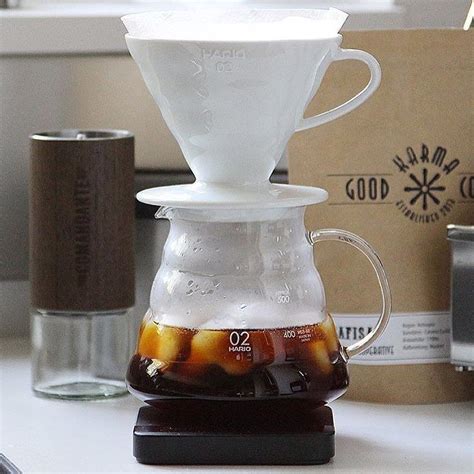 Iced V60 On The Acaia Scales Using The New Comandante Grinder Shop