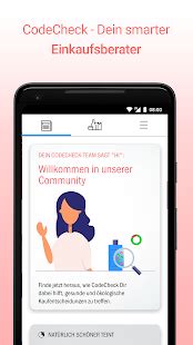 CodeCheck Lebensmittel Kosmetik Produkt Scanner Apps Bei Google Play