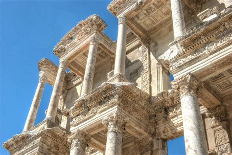 Celsus Library In Ephesus Turkey And Majestic Architecture