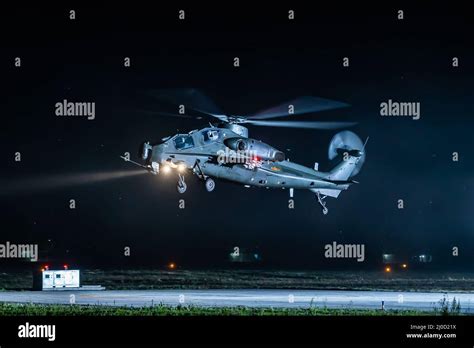 Helicopter Night Training Stock Photo Alamy