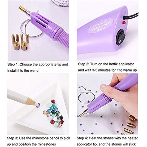 Diy Rhinestone Tools Houmi Hot Fix Rhinestone Setter Applicator Wand