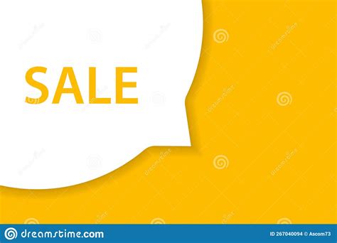 Sale Speech Bubble Banner Vector With Copy Space For Business