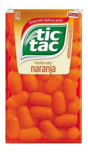 Tic Tac Pack X12 Caramelos Naranja Pastillas Frutales Cc