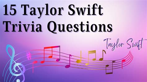 15 Taylor Swift Trivia Questions Taylorswift Youtube