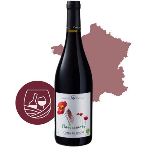 AOC Cotes Du Rhone Villages L Insouciante Camille BIO Cayran